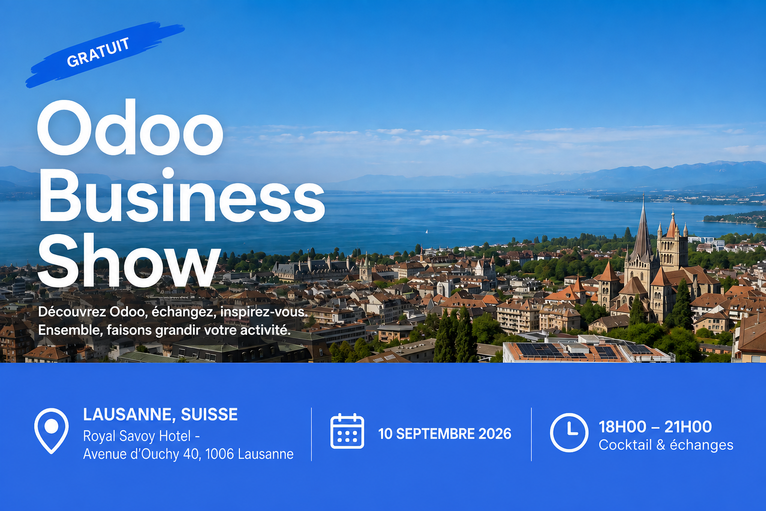 Odoo Business Show Lausanne | 10 septembre 2026